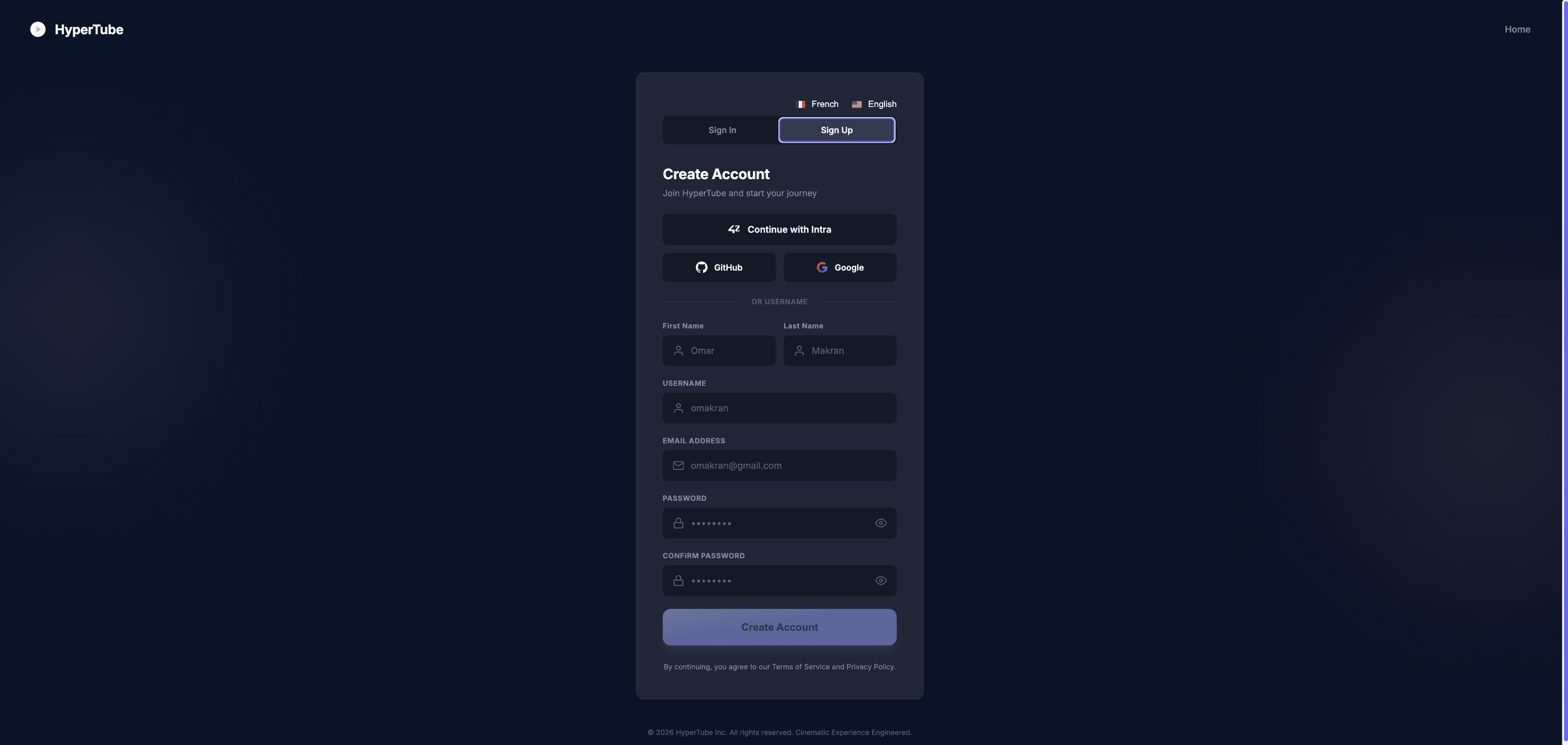 project screenshot